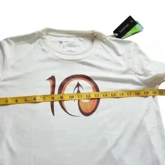 Tentree T-Shirt Artist Series Logo New With Tags Cloud White Amber Glow Women  M - Picture 15 of 16